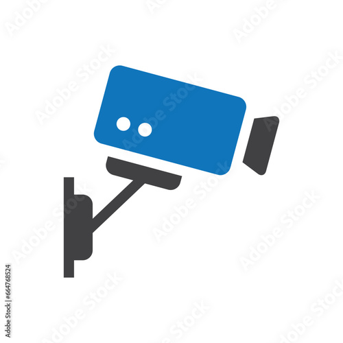 Surveillance camera vector icon