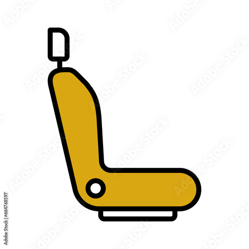 Car Seat Icon Vector Design