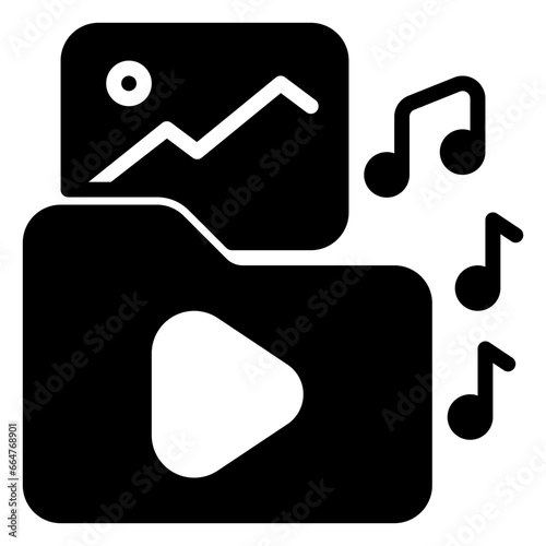 data classification icon, glyph icon style