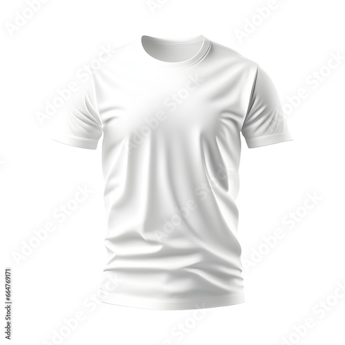 T shirt mockup, white t-shirt isolated