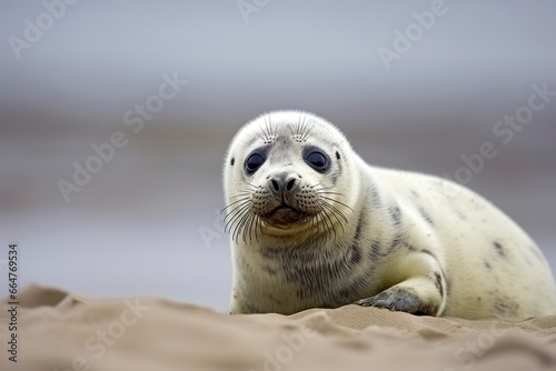 Harbor seal cub. © RABEYAAKTER