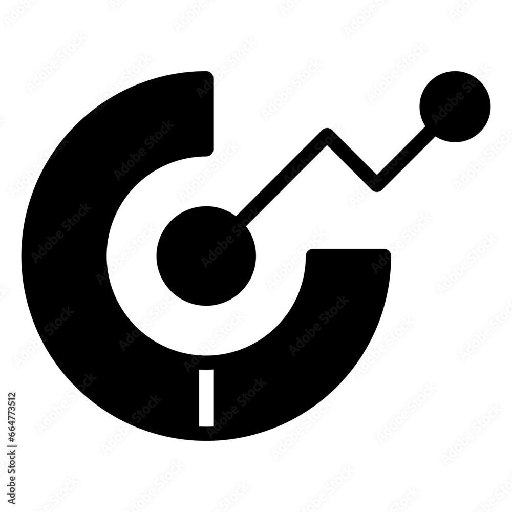Pie Chart icon, glyph icon style Pie Chart icon, glyph icon style