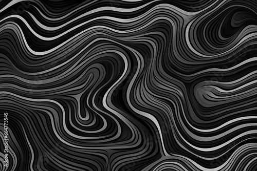 Background with interwoven black lines. Generative AI