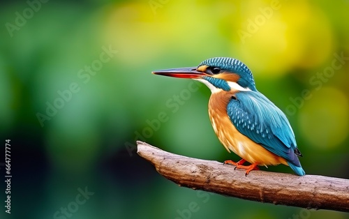 The common kingfisher wetlands bird colored feathers from different birds.