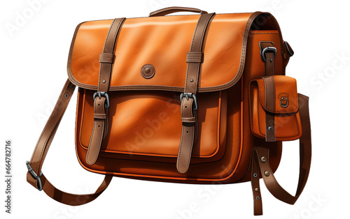 Amazing Bike Messenger Bag on a Clear Surface or PNG Transparent Background.