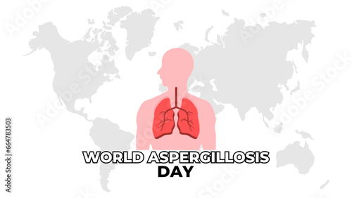 World Aspergillosis Day Vector Illustration Design. Simple and Elegant Design