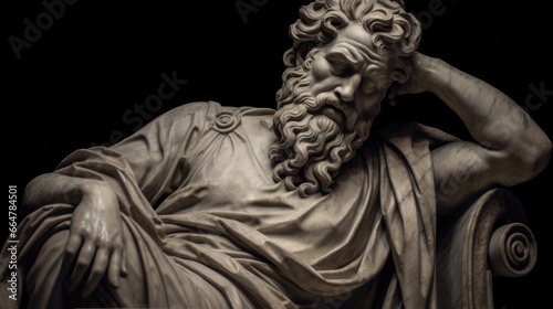 sculpture of a stoic man © Didar
