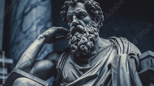sculpture of a stoic man © Didar