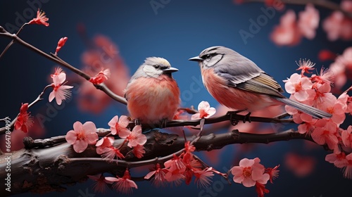 Japanese Aesthetic With Bird Branches, Happy New Year Background, Hd Background © Pic Hub