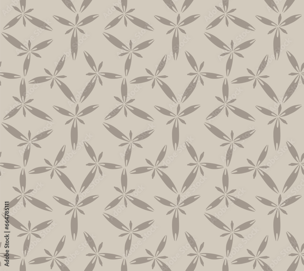 Japanese Star Leaf Vector Seamless Pattern Japanese Star Leaf Vector Seamless Pattern