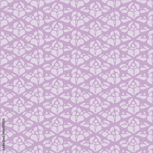 Japanese Flower Motif Diamond Vector Seamless Pattern