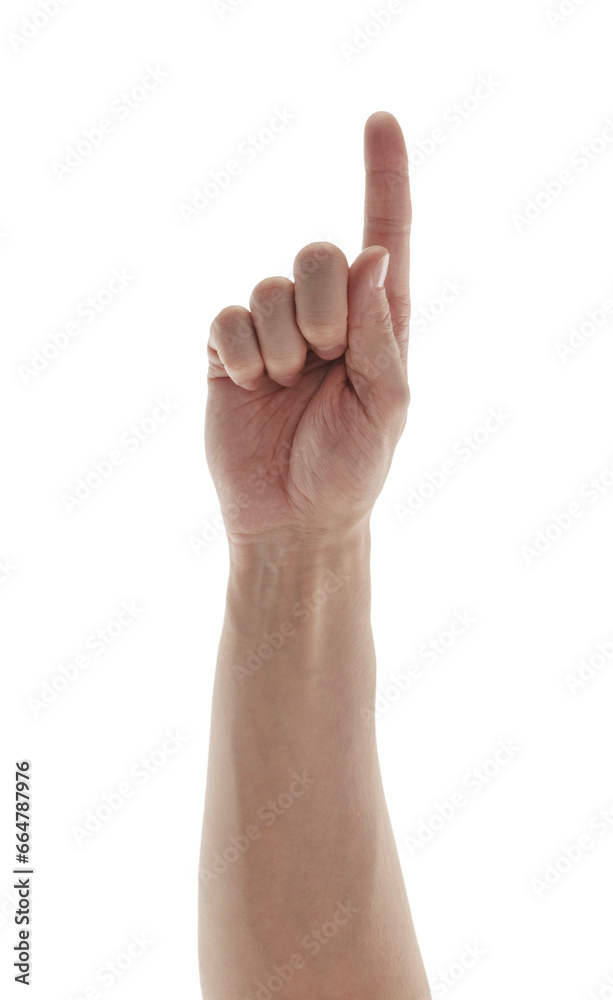 man hand touch gesture isolated on white background man hand touch gesture isolated on white background