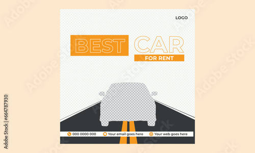 Best car rent post design for business