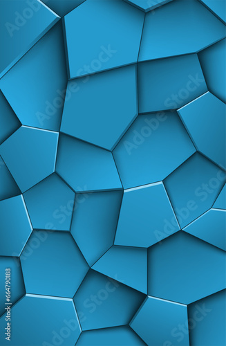 Mosaic of geometric shapes. Vector illustration. Sketch for creativity.