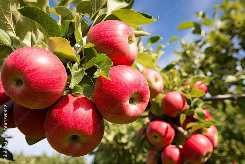 Close up Apple Fruit on Tree. Close up Apple Fruit on Tree.