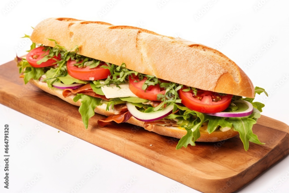 Gourmet sandwich isolated on white background. Gourmet sandwich isolated on white background.
