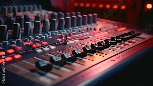 audio mixer, music equipment, recording photo