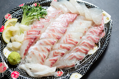 Sashimi, fresh raw fish dish