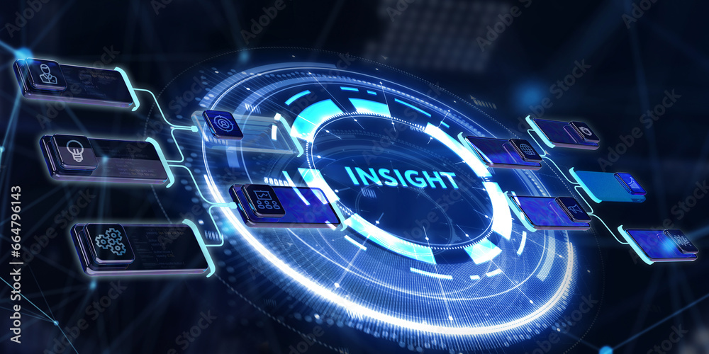 INSIGHT inscription, successful business concept. Business, Technology, Internet and network concept. 3d illustration INSIGHT inscription, successful business concept. Business, Technology, Internet and network concept. 3d illustration