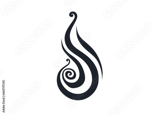Doodle Obstetric fistula symbol, cartoon sticker, sketch, vector, Illustration, minimalistic