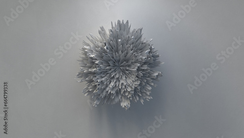 digital sculpture inspired by a flower called Chrysanthemum by Fauno (ID: 664799338)