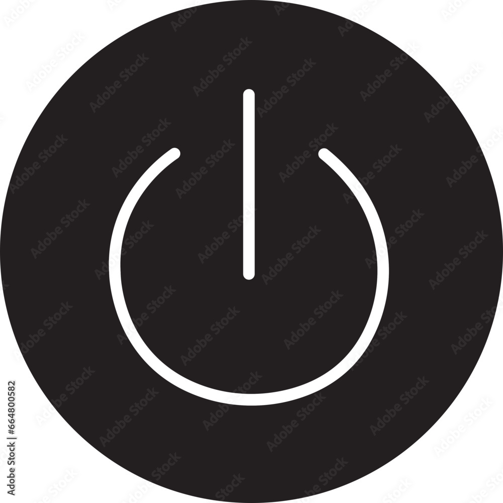 Power button icon. Turn on and off switch vector sign. computer start trigger button symbol in flat style isolated on transparent background. Power button icon. Turn on and off switch vector sign. computer start trigger button symbol in flat style isolated on transparent background.