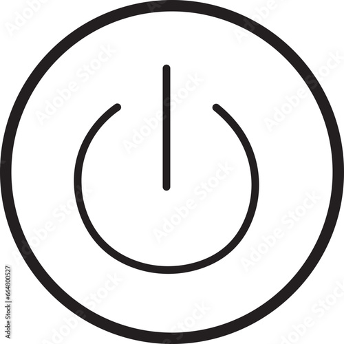 Wallpaper Mural Power button icon. Turn on and off switch vector sign. computer start trigger button symbol in flat style isolated on transparent background. Torontodigital.ca