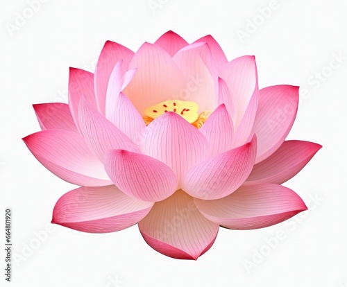 Lotus flower on white background.