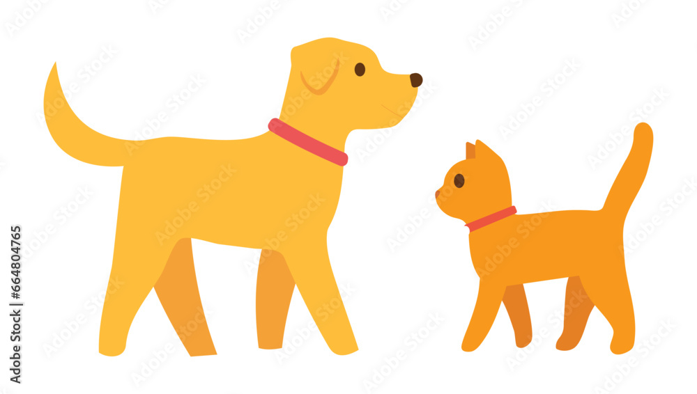 dog and cat vector illustration dog and cat vector illustration