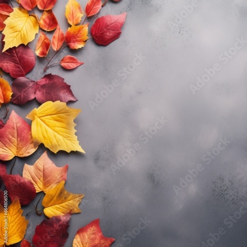 autumn leaves background generated by AI