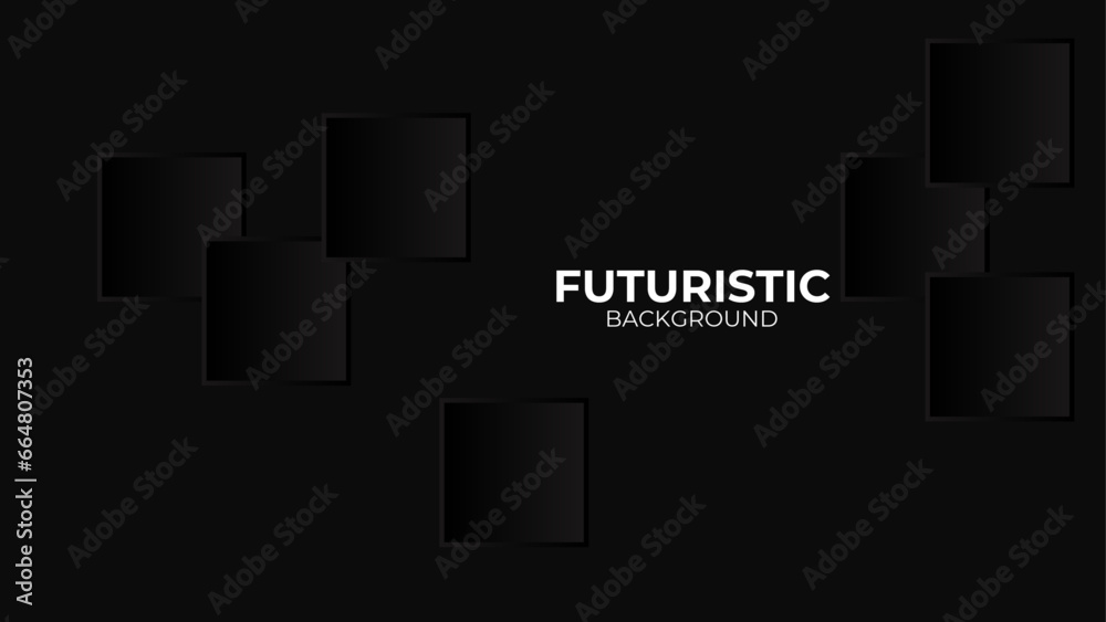 Modern Dark futuristic geometric background. Futuristic hi-technology concept. Horizontal banner template. Suit for cover, banner, brochure, corporate, poster, presentation, website Modern Dark futuristic geometric background. Futuristic hi-technology concept. Horizontal banner template. Suit for cover, banner, brochure, corporate, poster, presentation, website