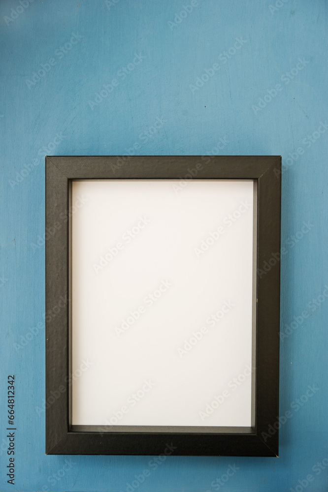 empty black modern picture frame empty black modern picture frame