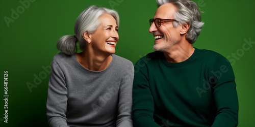 couple elderly people portrait