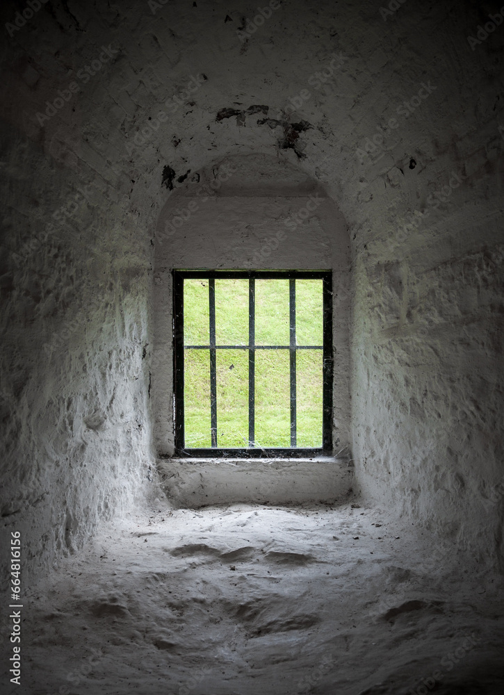 Window at Fort Lennox National Historic Site in Canada