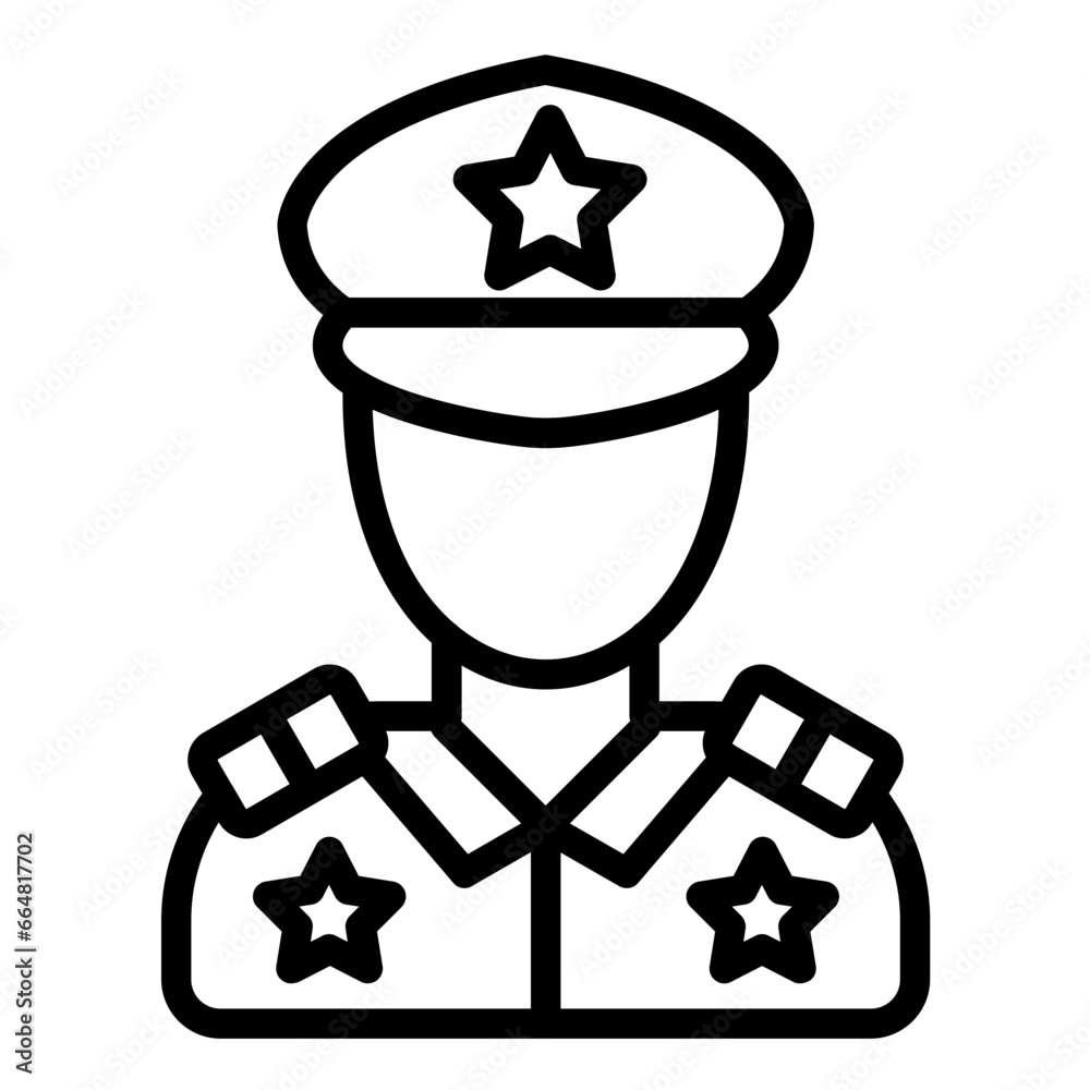 Police Officer Icon Style Police Officer Icon Style