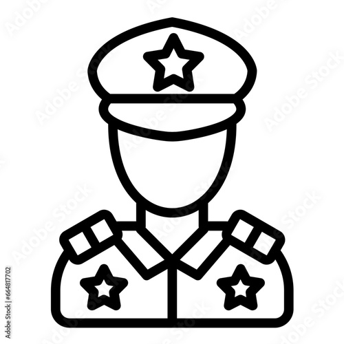 Police Officer Icon Style