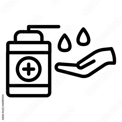 Disinfectant Icon Style