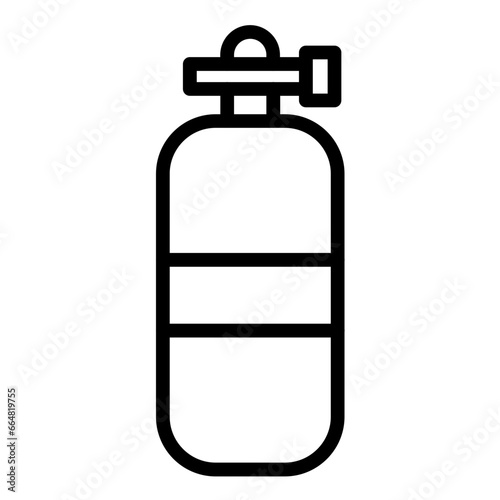 Diving Tank Icon Style