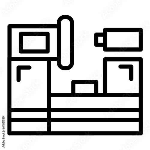 Lathe Machine Icon Style