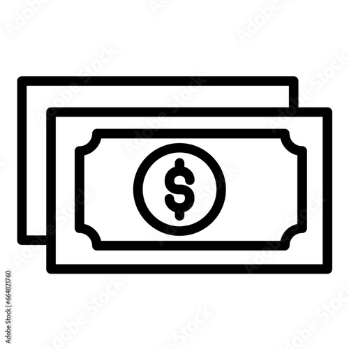 Dollar Bill Icon Style
