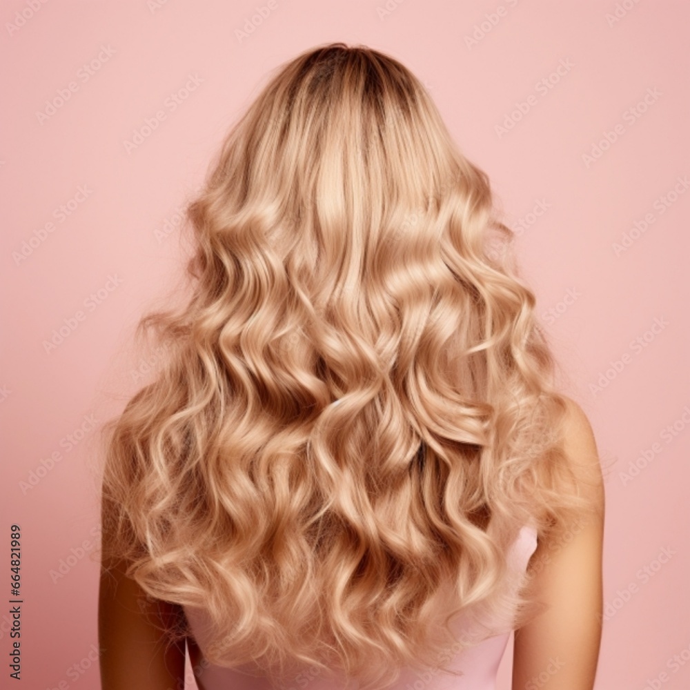Fototapeta premium hair of a woman generated by AI