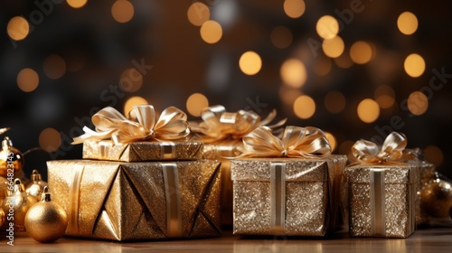 Merry Christmas Background With Realistic Presents , Merry Christmas Background , Hd Background