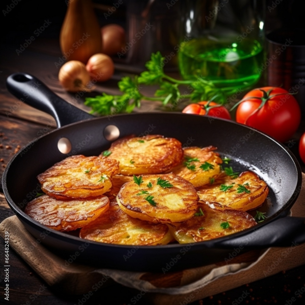 chicken with potatoes generated by AI chicken with potatoes generated by AI