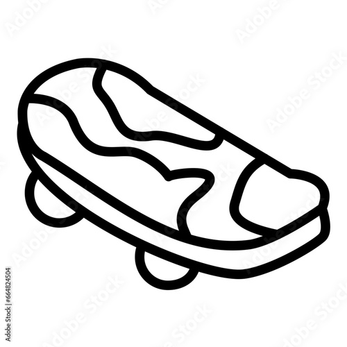 Skateboard Icon Style