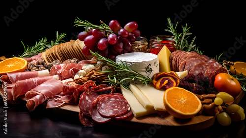 large circle charcuterie cheese board 