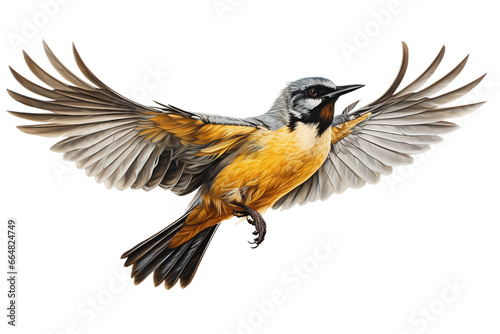 Closeup of Migratory Bird, Isolated on Transparent background. Generative Ai © SIBGHA