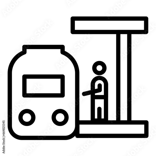 Train Platform Icon Style
