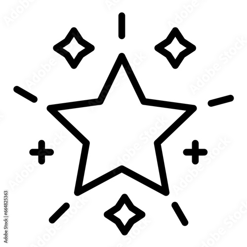 Glowing Star Icon Style