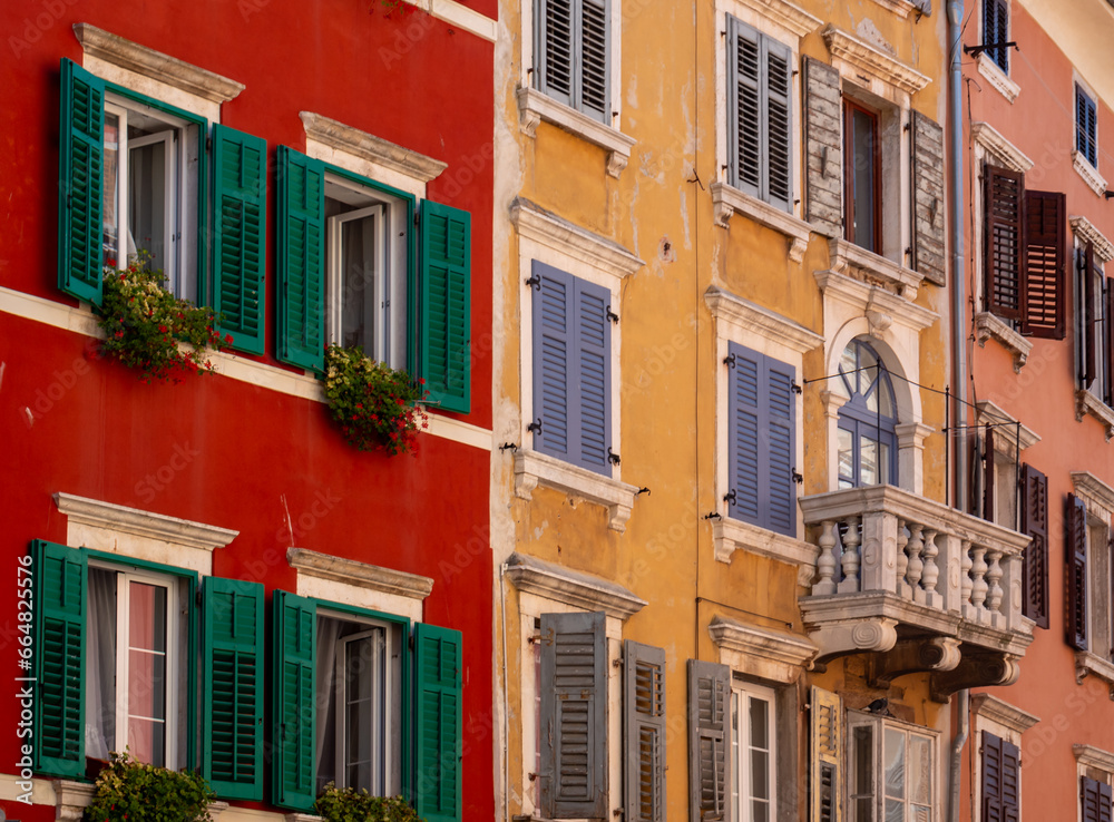 Old Mediterranean colorful houses in Italy Old Mediterranean colorful houses in Italy