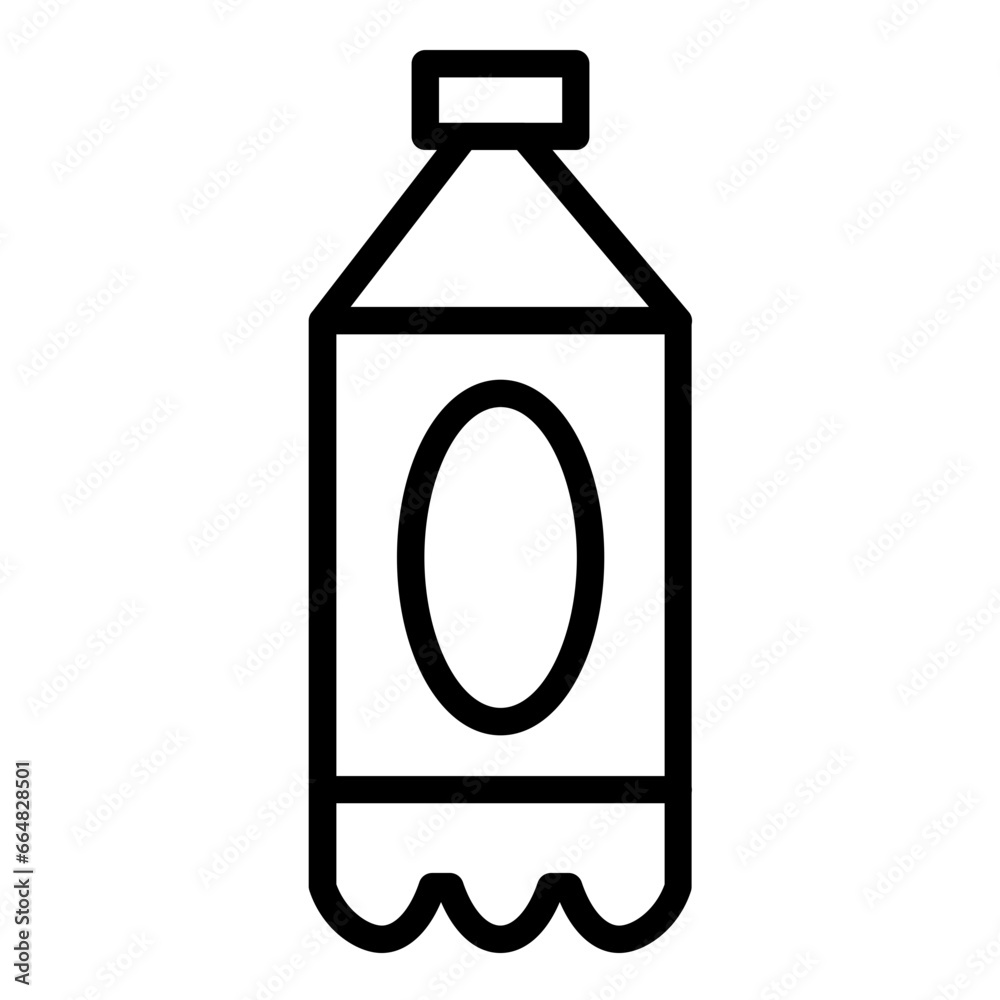 Milk Bottle Icon Style